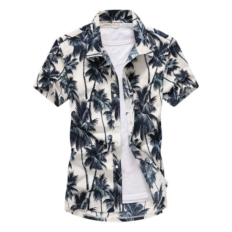 Vintage Hawaiian Floral Shirt - Chemises d'été hawaïennes à col décontracté
