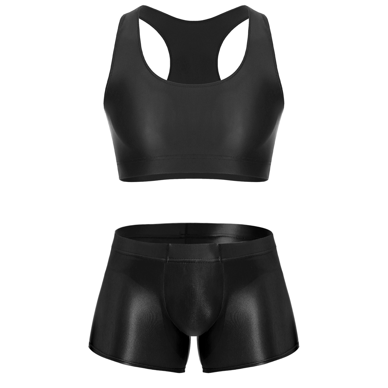 Underwear - Ensemble de sport brillant et extensible