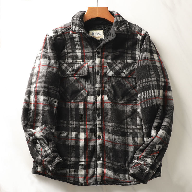 Flannel Plaid Shirt Heavy Weight - Chemise à carreaux en glouton lourd