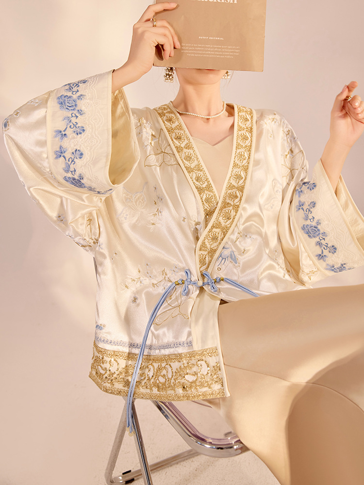 Jackets - Nouvelle veste de luxe ample brodée