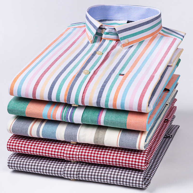 Oxford Cotton Casual Shirt Business - Pur coton haute qualité affaires décontracté