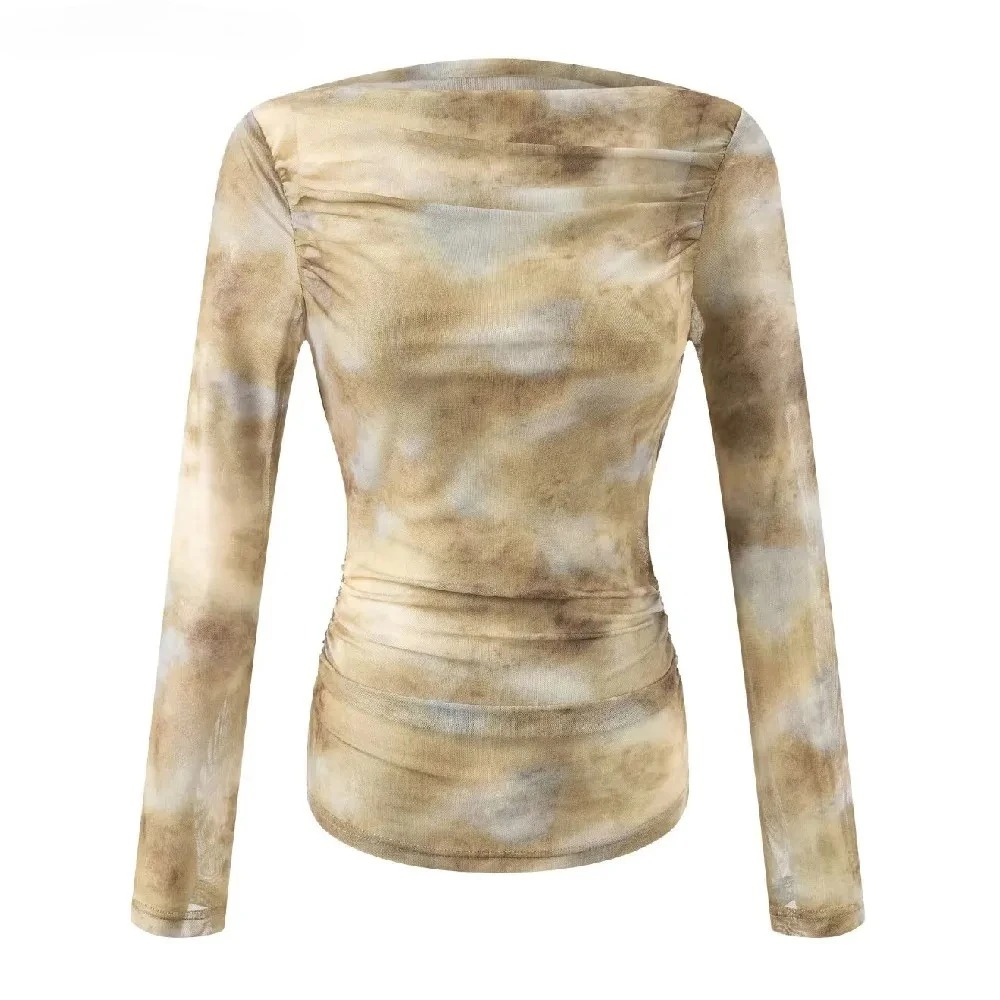 T-Shirts - T-shirt sexy 2025 à imprimé tie-dye