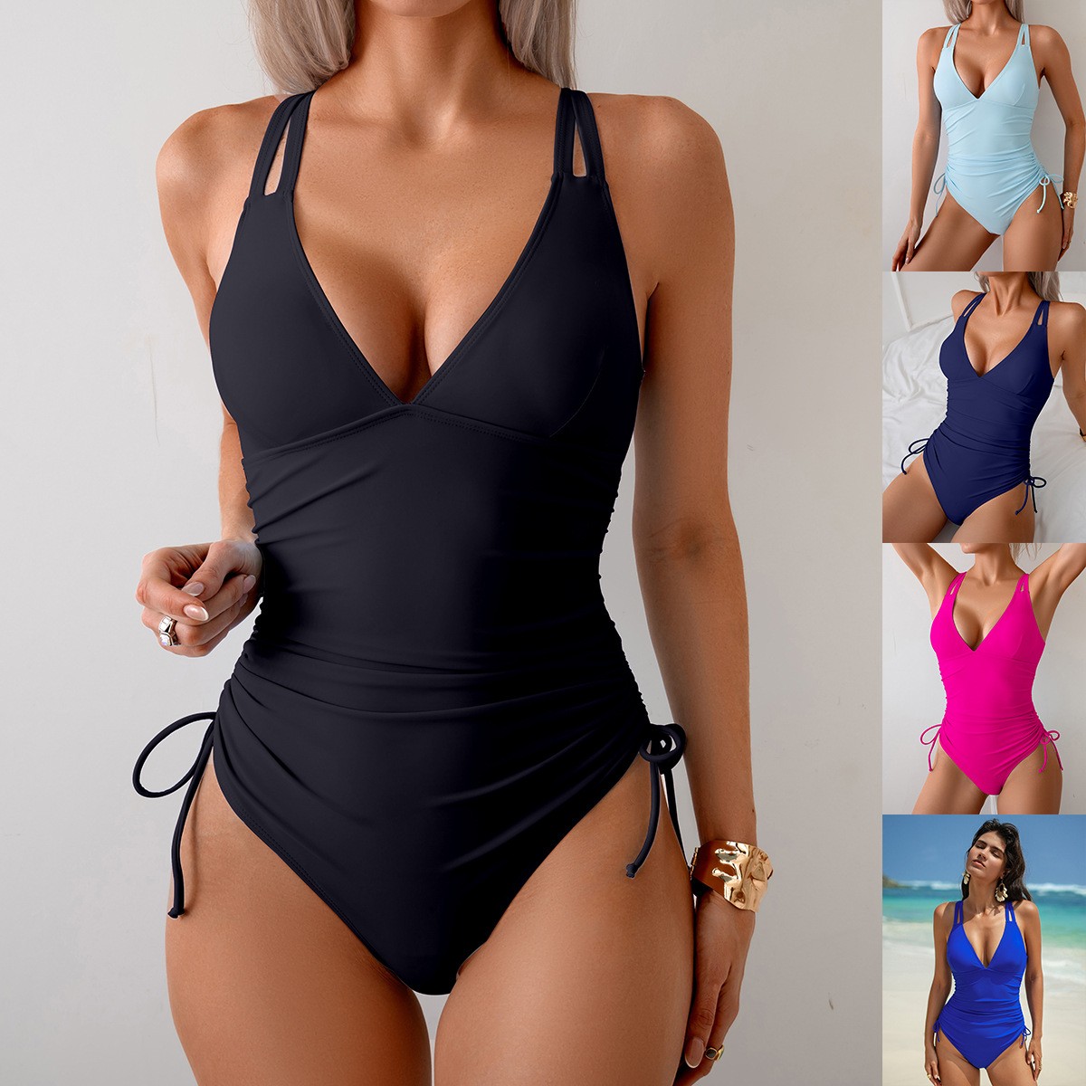Suits - Maillot de bain une pièce noir