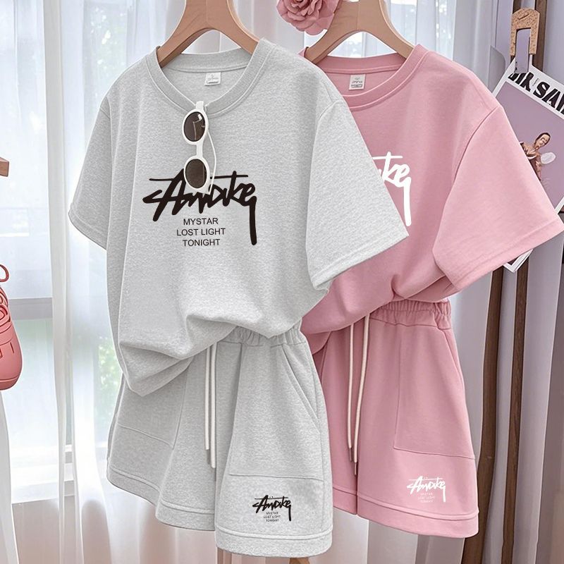 T-Shirts - Nouvel ensemble décontracté deux pièces pour