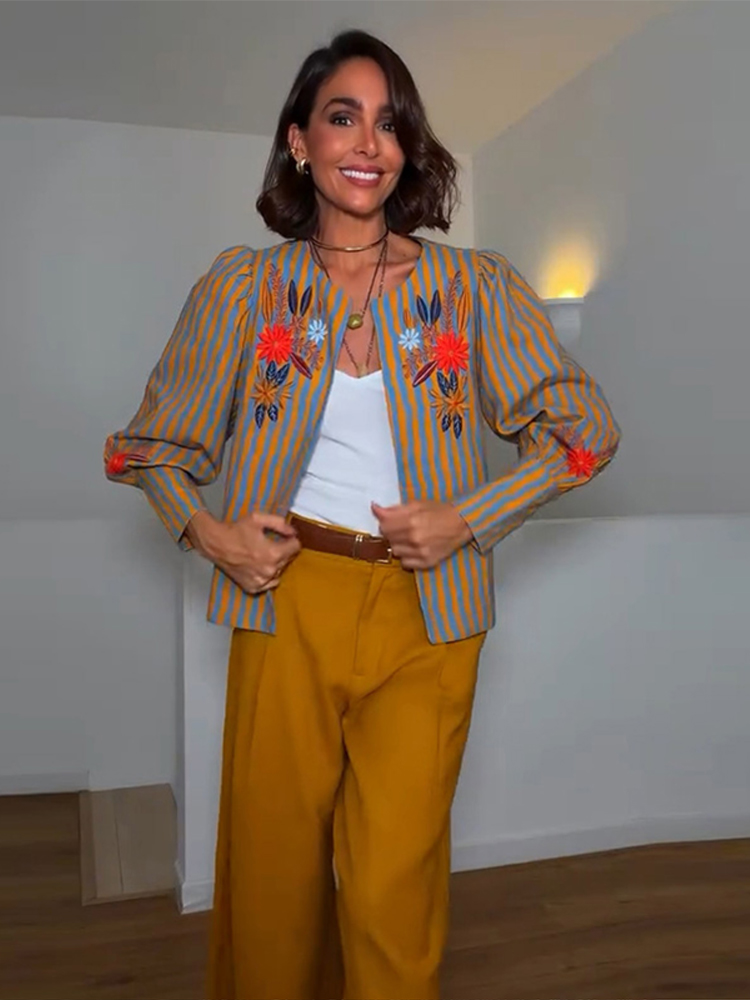 Jackets - Nouvelle Veste Décontractée à Rayures et