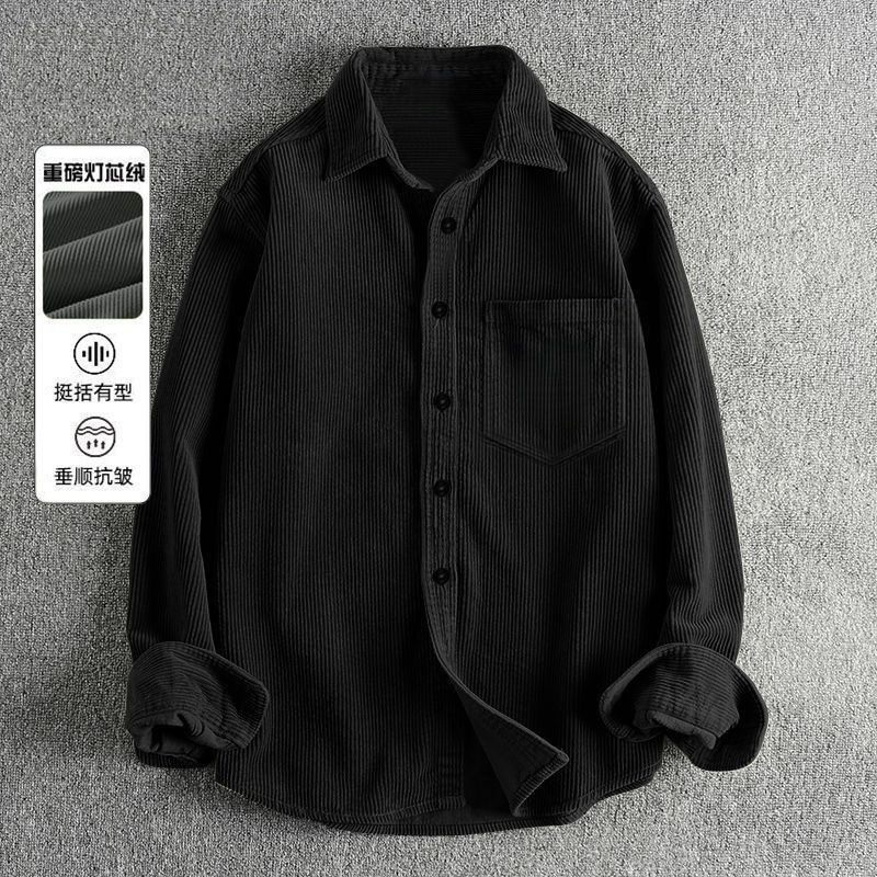 Chemises décontractées en velo - Corduroy Button Up Shirt Men avis et prix