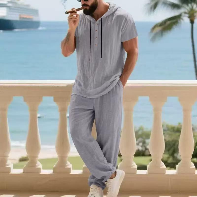 Ensemble deux pièces pour homm - Mens Linen Shirt Long Sleeve avis et prix