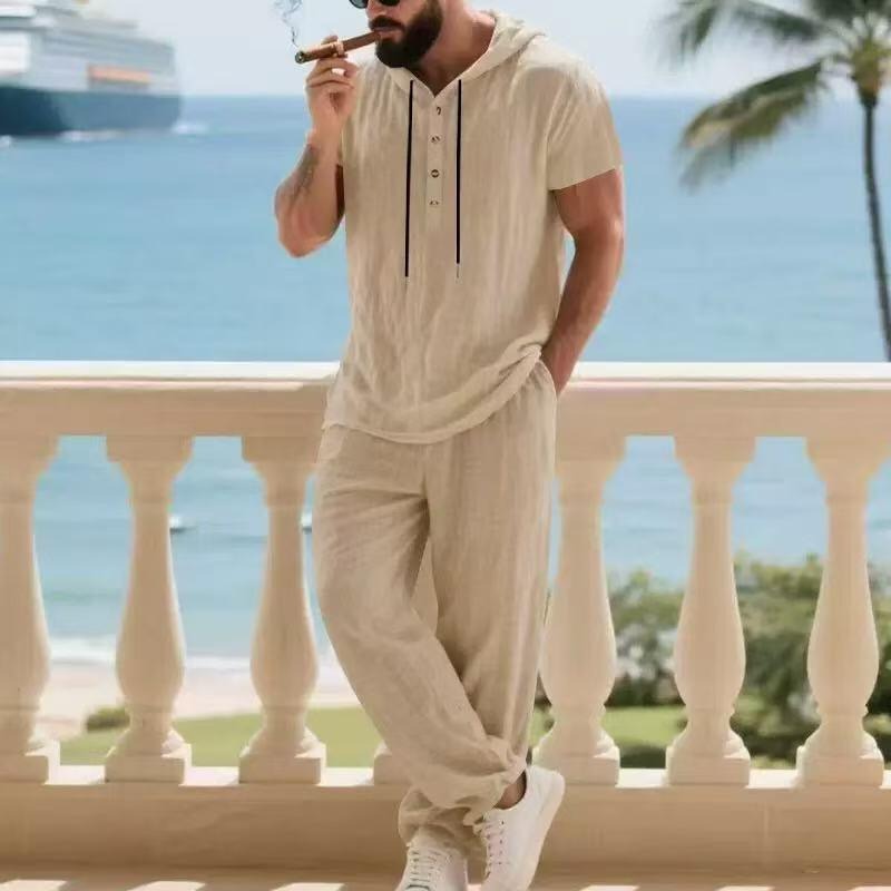 Ensemble deux pièces pour homm - Mens Linen Shirt Long Sleeve avis et prix