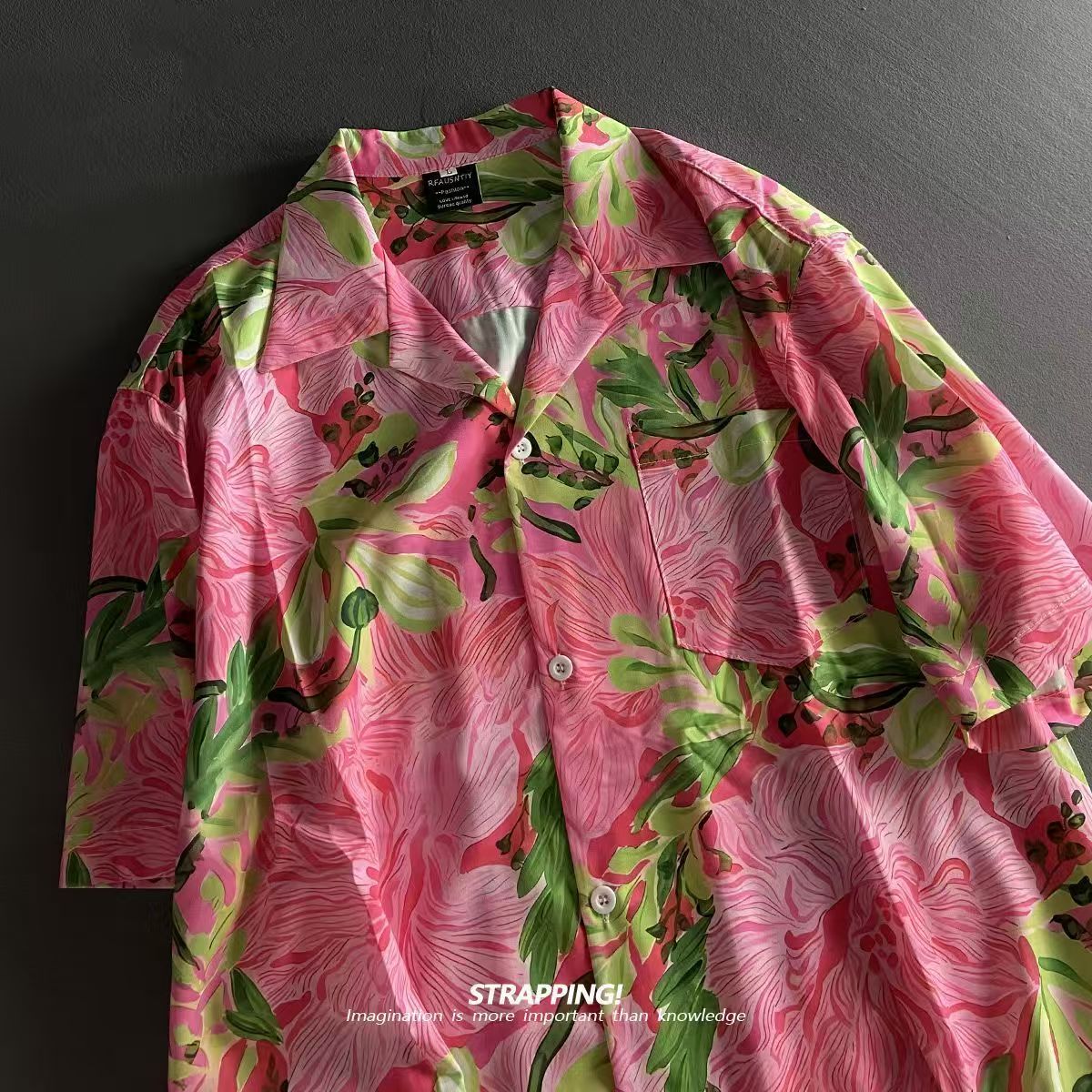 Vintage plage Blusas Vocation  - Vintage Hawaiian Floral Shirt avis et prix