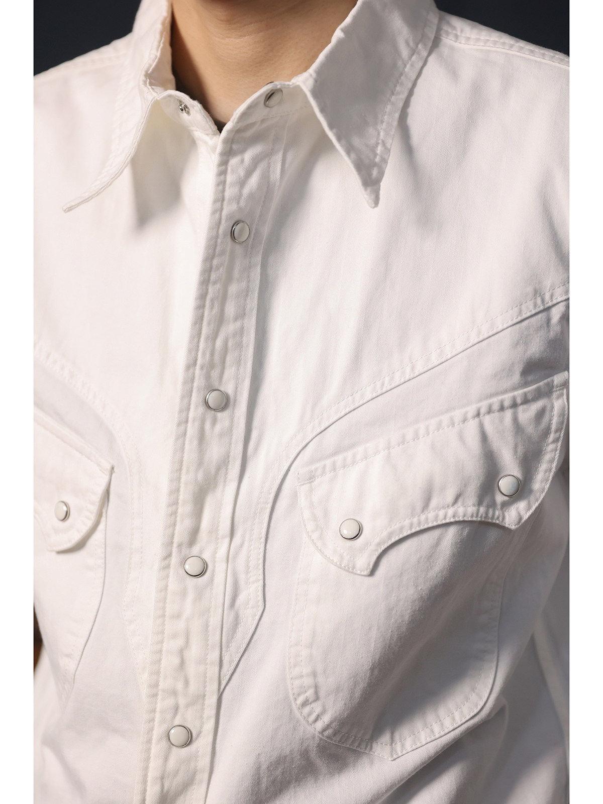 Chemise Western en jean délavé - Mens Western Denim Pearl Snap Shirt avis et prix