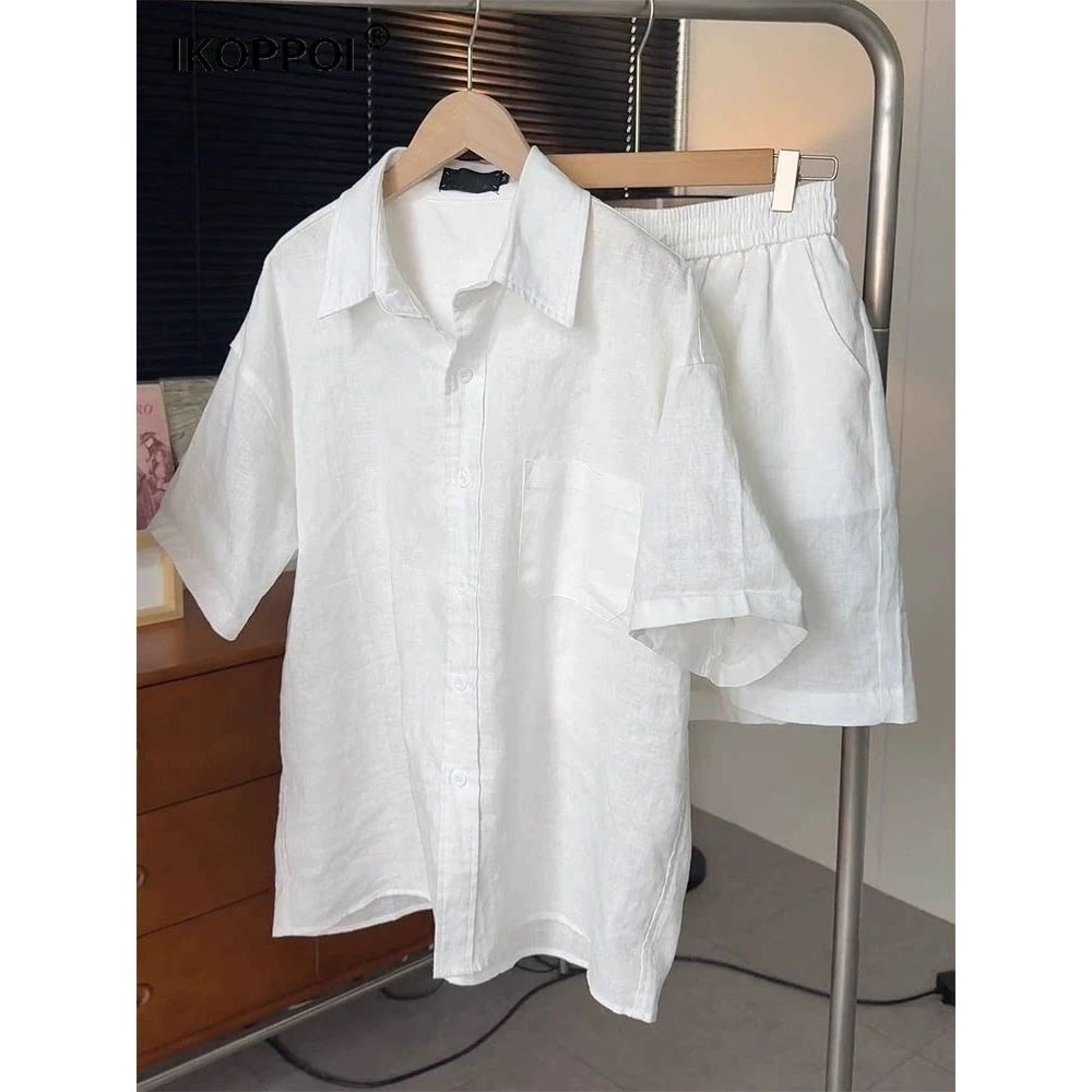 Ensemble chemise et short lége - Mens Linen Shirt Long Sleeve avis et prix