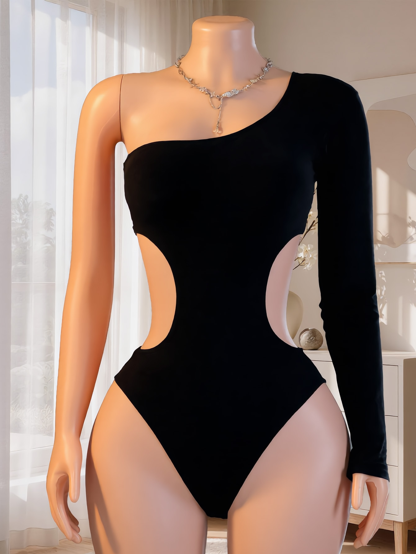Body asymétrique à manches lon - Underwear avis et prix