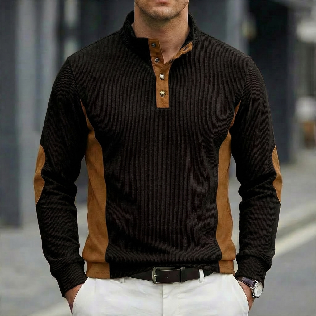 Polo homme en velours côtelé d - Corduroy Button Up Shirt Men avis et prix