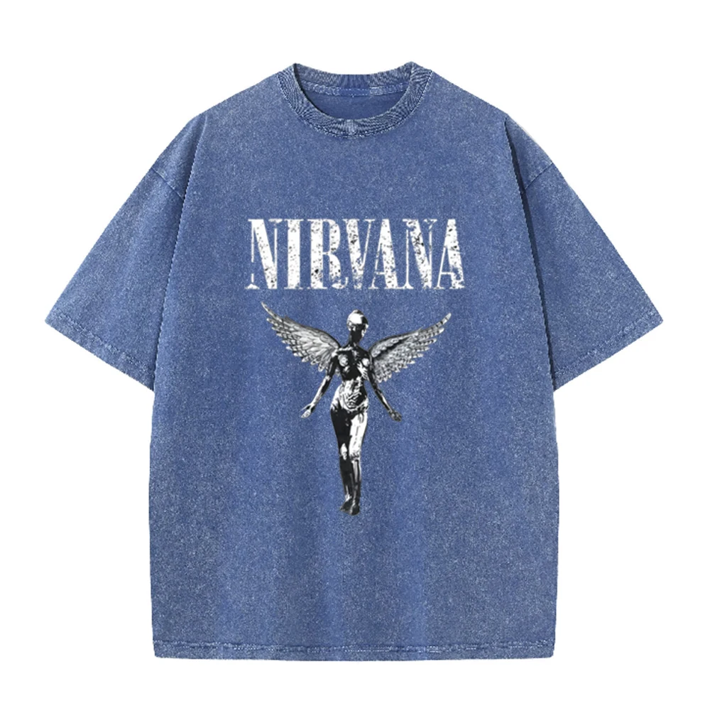T-shirt Oversize Rétro Délavé  - Acid Wash Vintage Graphic T Shirt avis et prix
