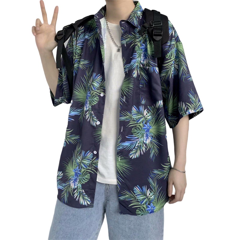 Chemise hawaïenne à manches co - Vintage Hawaiian Floral Shirt avis et prix
