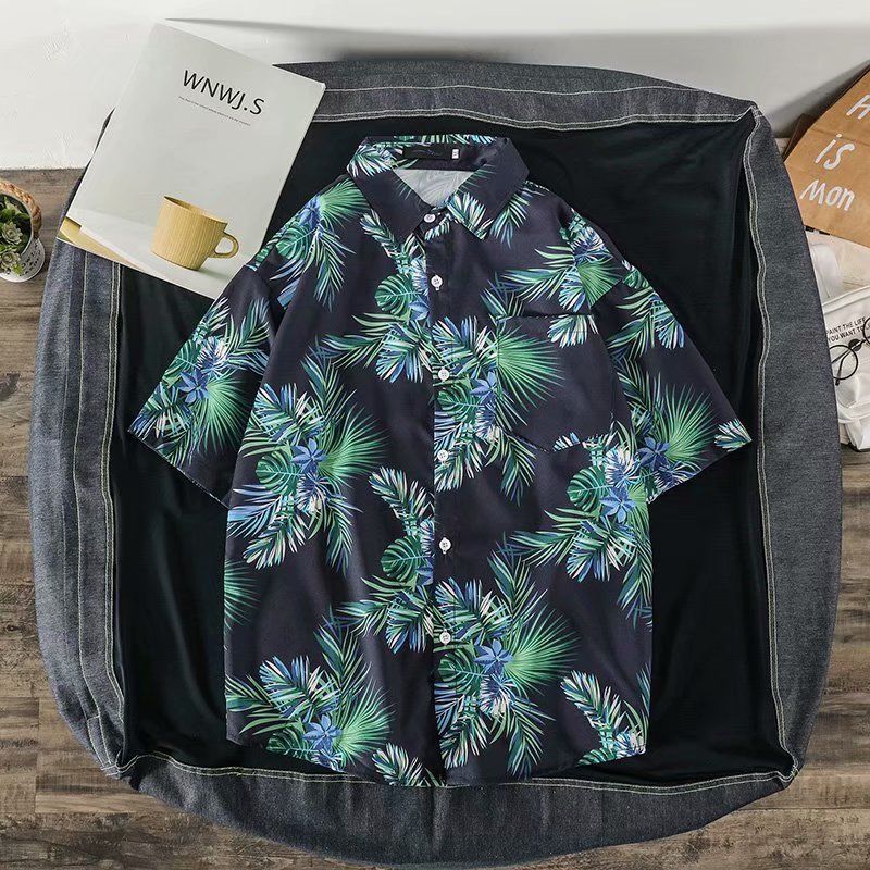 Chemise hawaïenne à manches co - Vintage Hawaiian Floral Shirt avis et prix