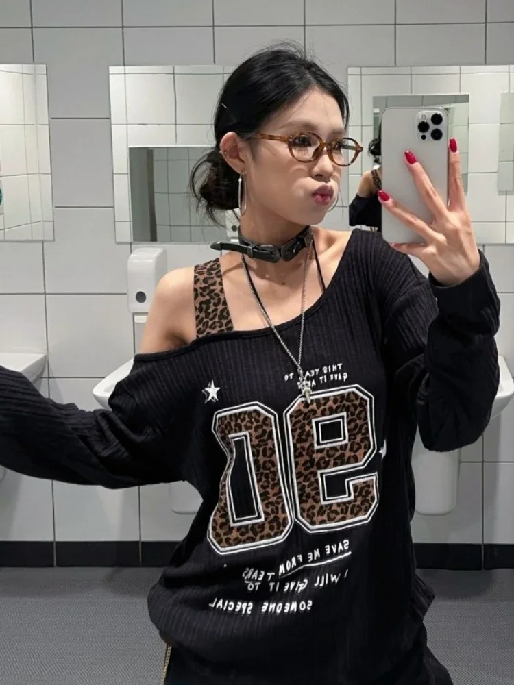 T-shirt Y2K patchwork imprimé  - T-Shirts avis et prix