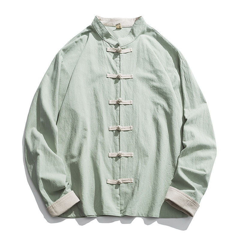 Nouvelle veste kimono 2026 pou - Mens Linen Shirt Long Sleeve avis et prix