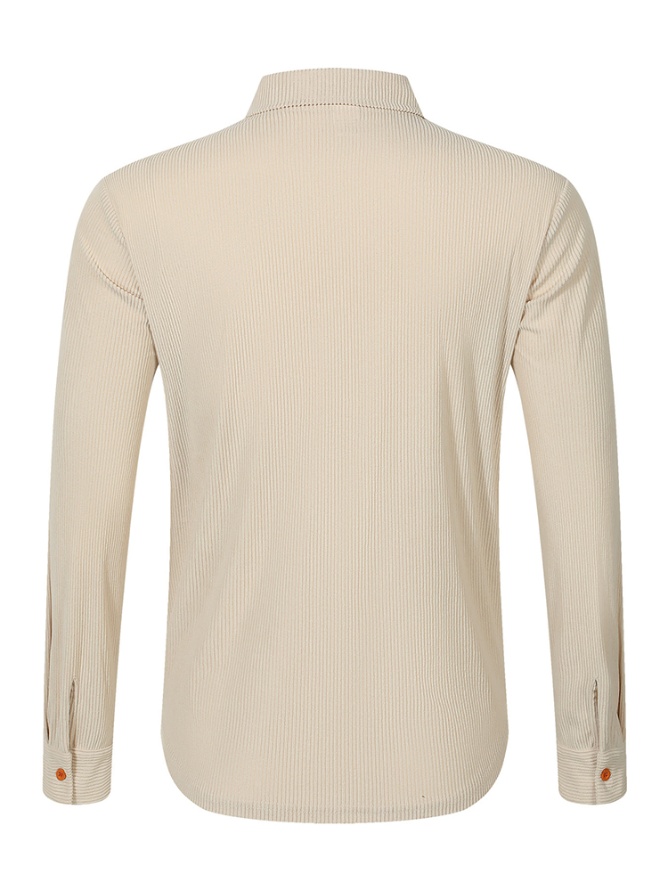Veste chemise en velours côtel - Corduroy Button Up Shirt Men avis et prix