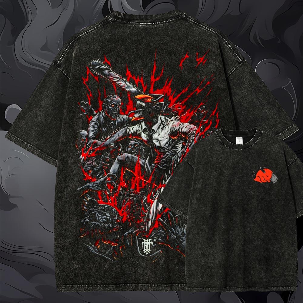 T-shirt graphique surdimension - Acid Wash Vintage Graphic T Shirt avis et prix