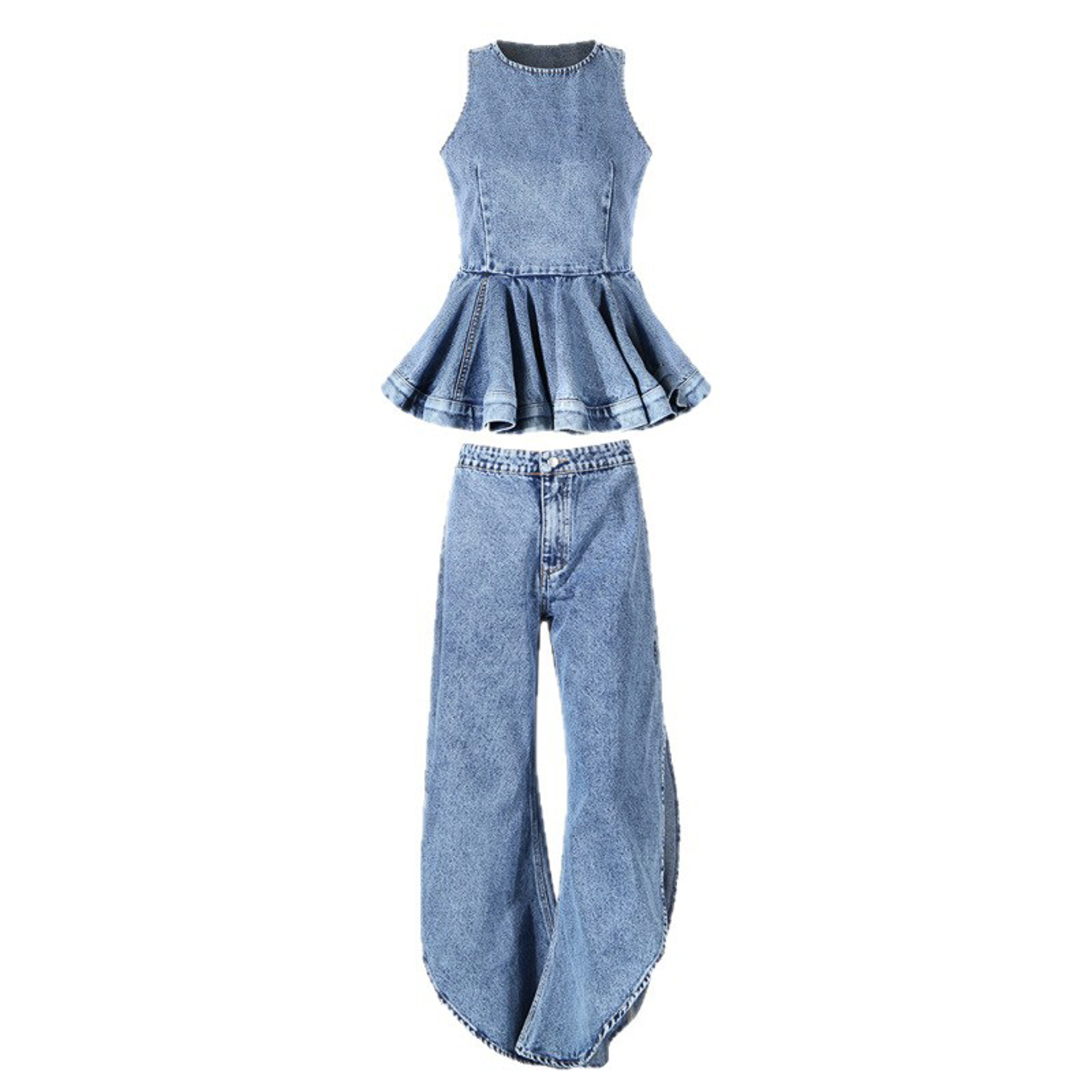 Ensemble deux pièces en jean p - Jeans avis et prix
