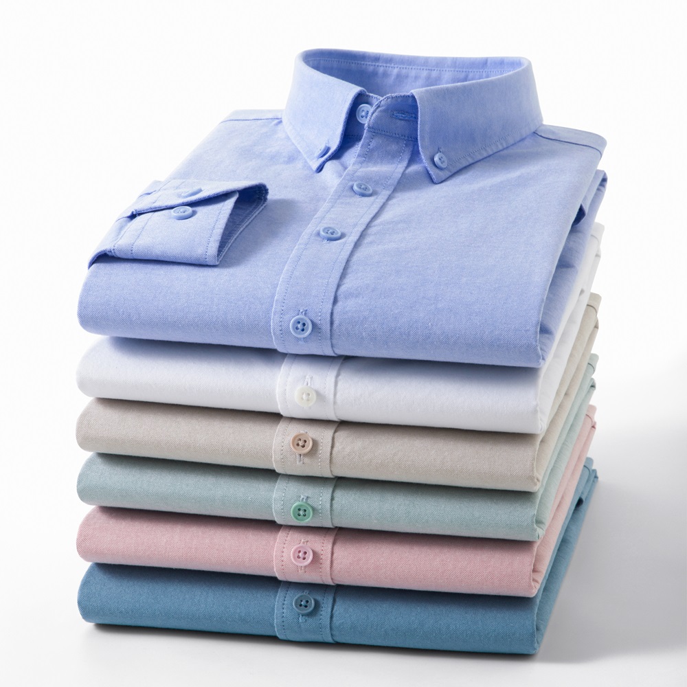 Nouvelle Chemise Oxford 100 %  - Mandarin Collar Formal Shirt Slim Fit avis et prix