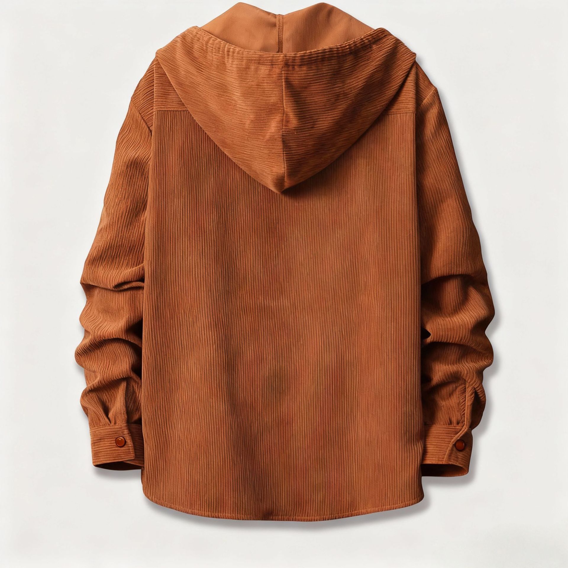 Chemise décontractée à capuche - Corduroy Button Up Shirt Men avis et prix