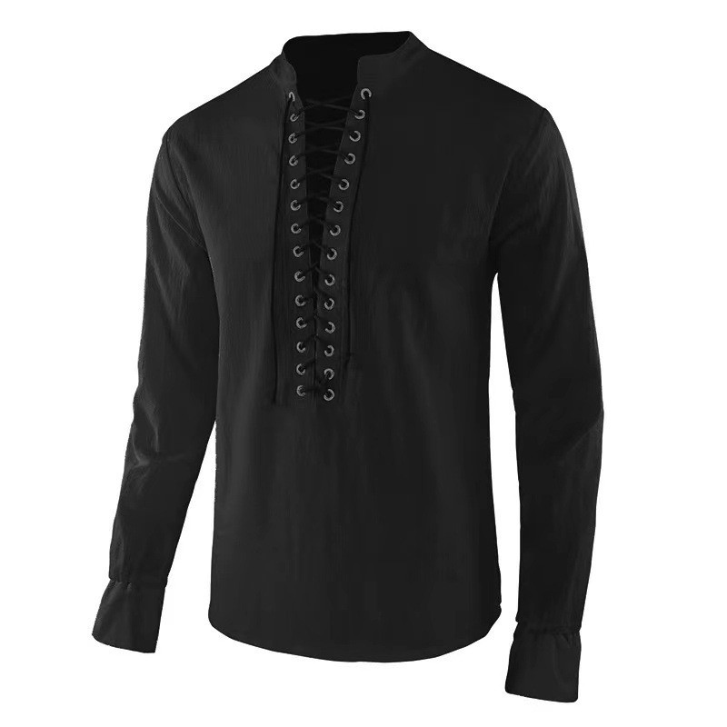 Chemise Renaissance pour homme - Mens Linen Shirt Long Sleeve avis et prix