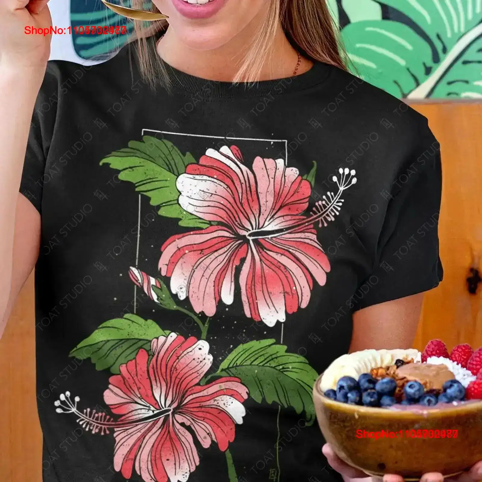 T-shirt à motif floral Hibiscu - Vintage Hawaiian Floral Shirt avis et prix